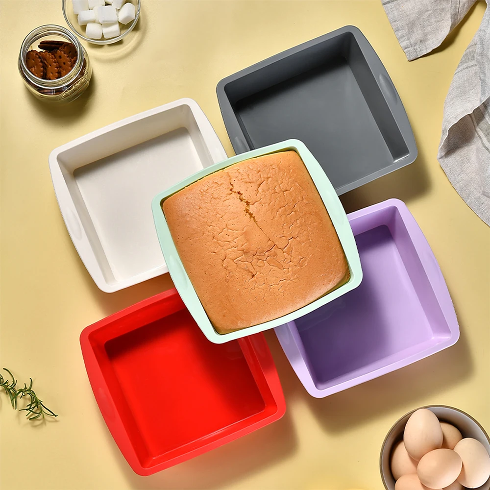 Kitchen Appliances Garage - 1/4 buah silikon cetakan kue persegi