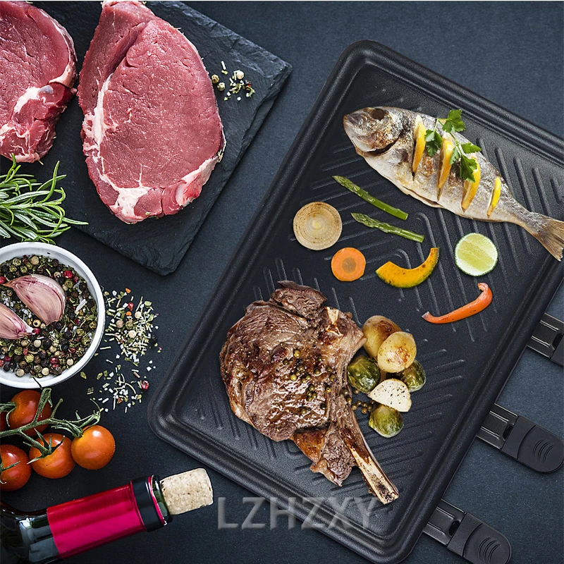 Raclette Grill Table - Panggangan Meja Listrik Panggangan BBQ Korea