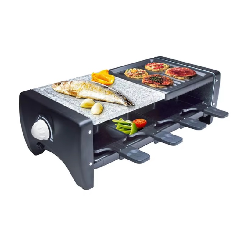 Raclette Grill Table - Setrika Listrik 1200W Mini Pemanggang Raclette