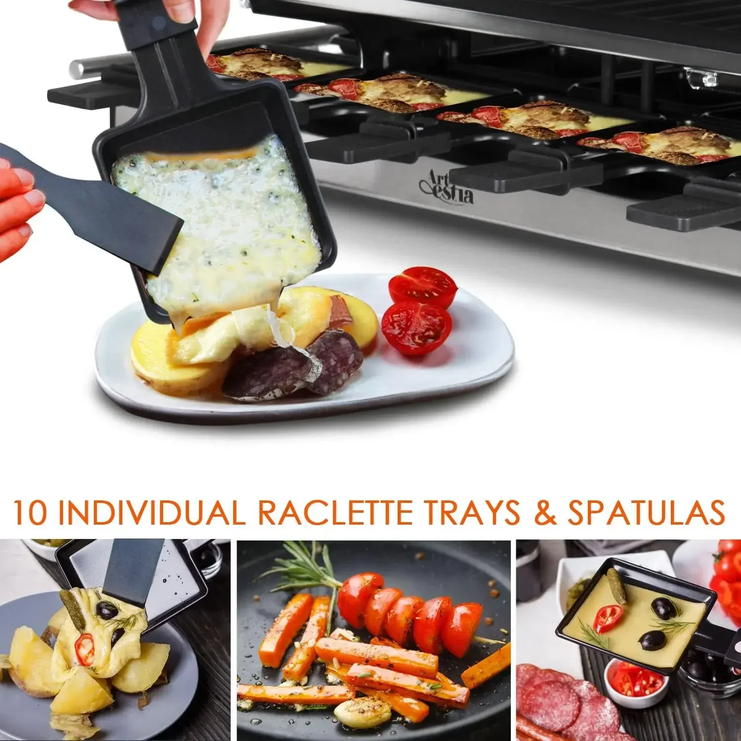 Pemanggang Raclette Meja Artes - Raclette Grill Table ulasan dan harga