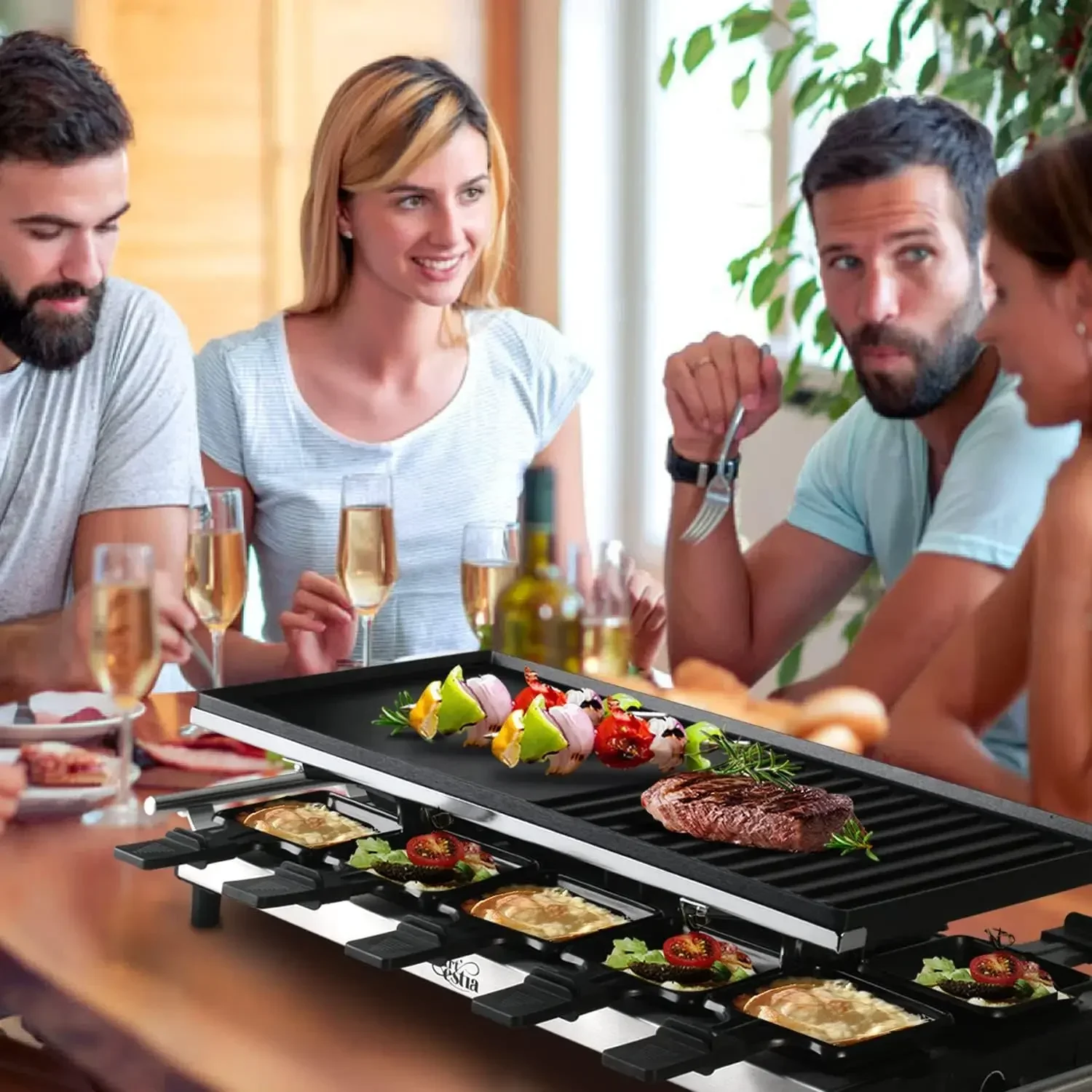 Pemanggang Raclette Meja Artes - Raclette Grill Table ulasan dan harga