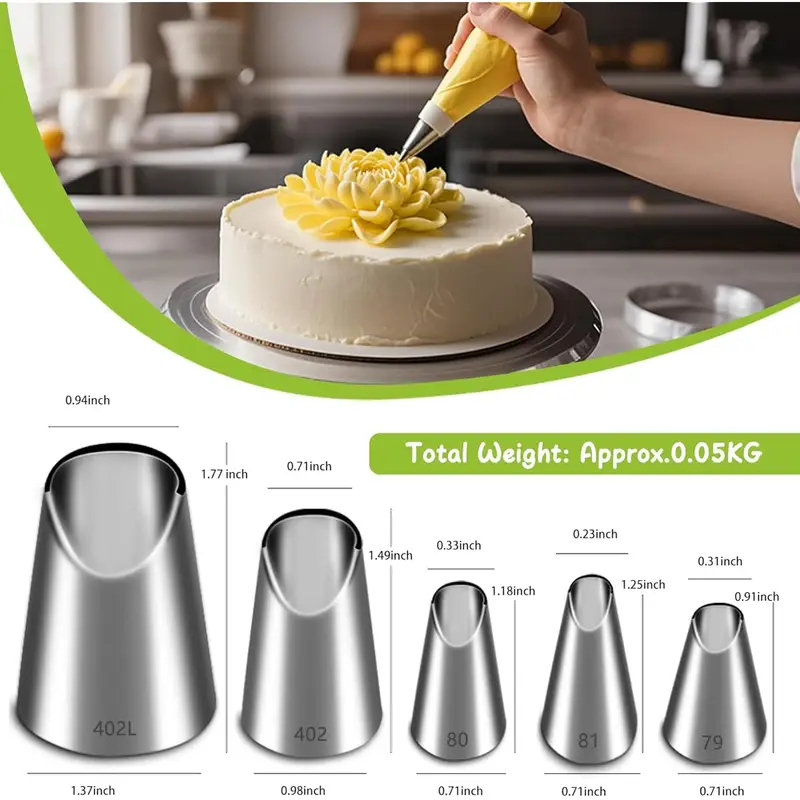 5 Buah Set Nozel Pipa Baja Tah - Kitchen Appliances Garage ulasan dan harga