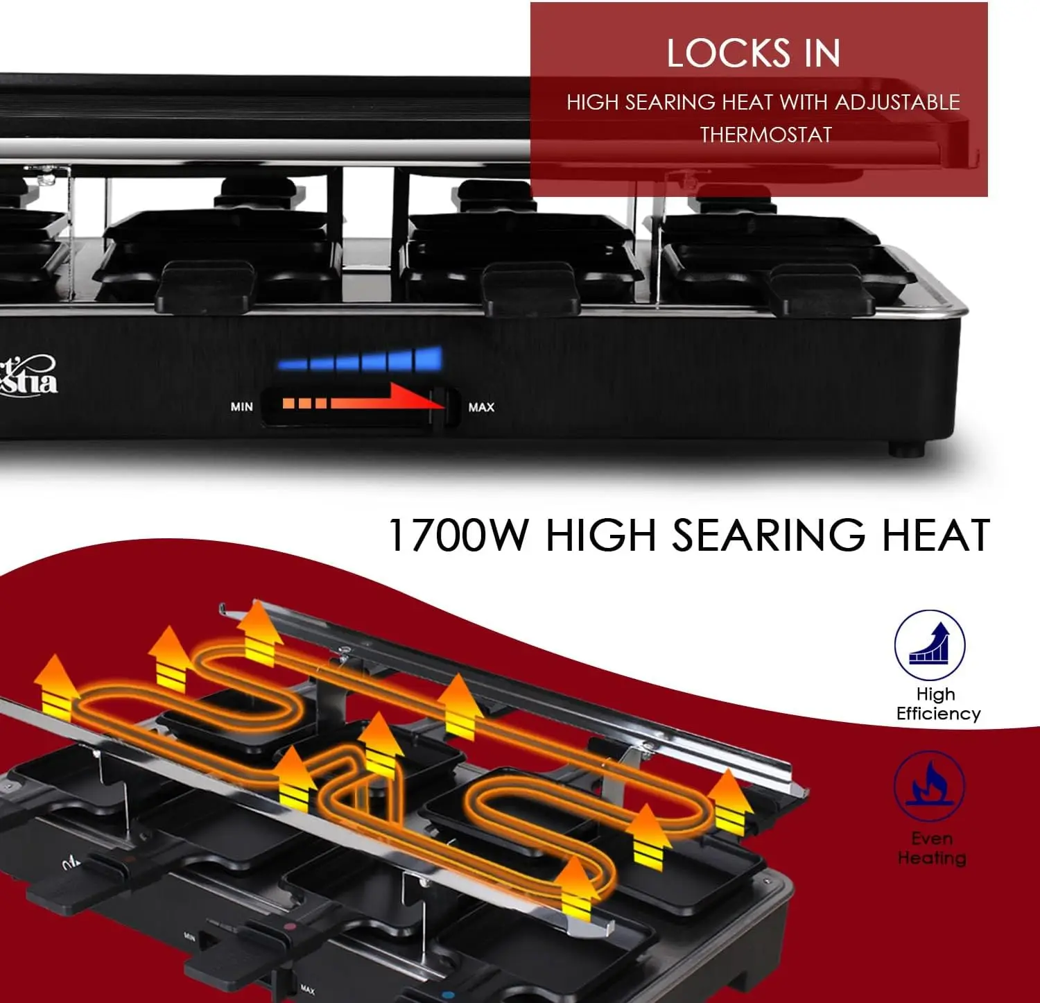 Pemanggang Listrik Raclette 17 - Raclette Grill Table ulasan dan harga