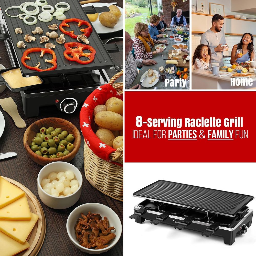 Pemanggang Raclette, Pemanggan - Raclette Grill Table ulasan dan harga