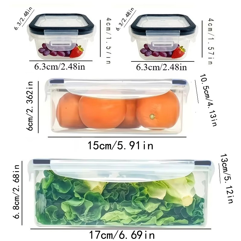 Set 8 Buah Termasuk 4 Wadah da - Kitchen Appliances Refrigerators ulasan dan harga