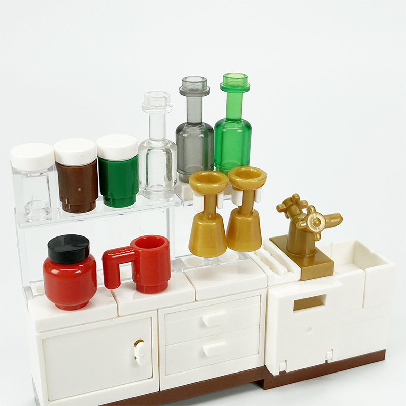 MOC block mainan kreatif peral - Kitchen Appliances Refrigerators ulasan dan harga