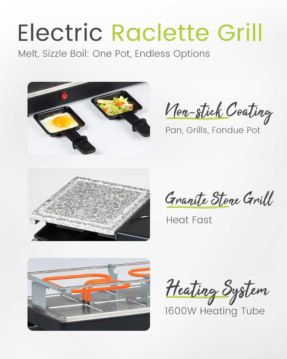 Pemanggang Meja Raclette - Pem - Raclette Grill Table ulasan dan harga
