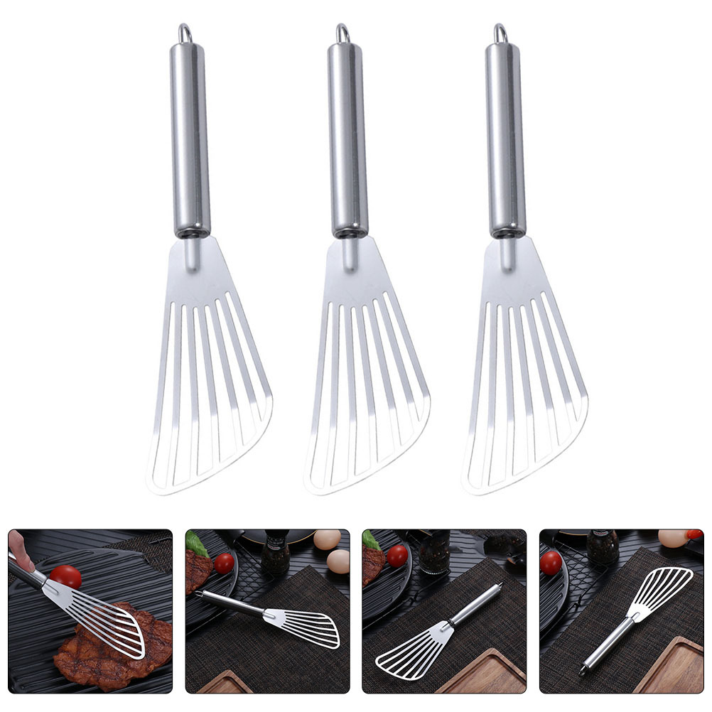 3 Buah Spatula Baja Tahan Kara - Kitchen Appliances For Cooking ulasan dan harga